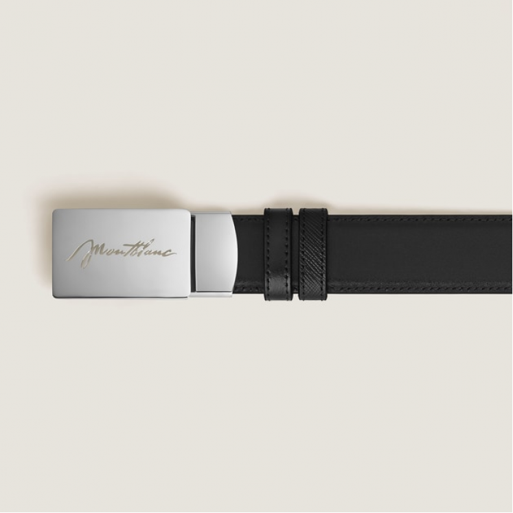 Ceinture Réversible 30 mm en Cuir Sartorial avec Boucle Plaque