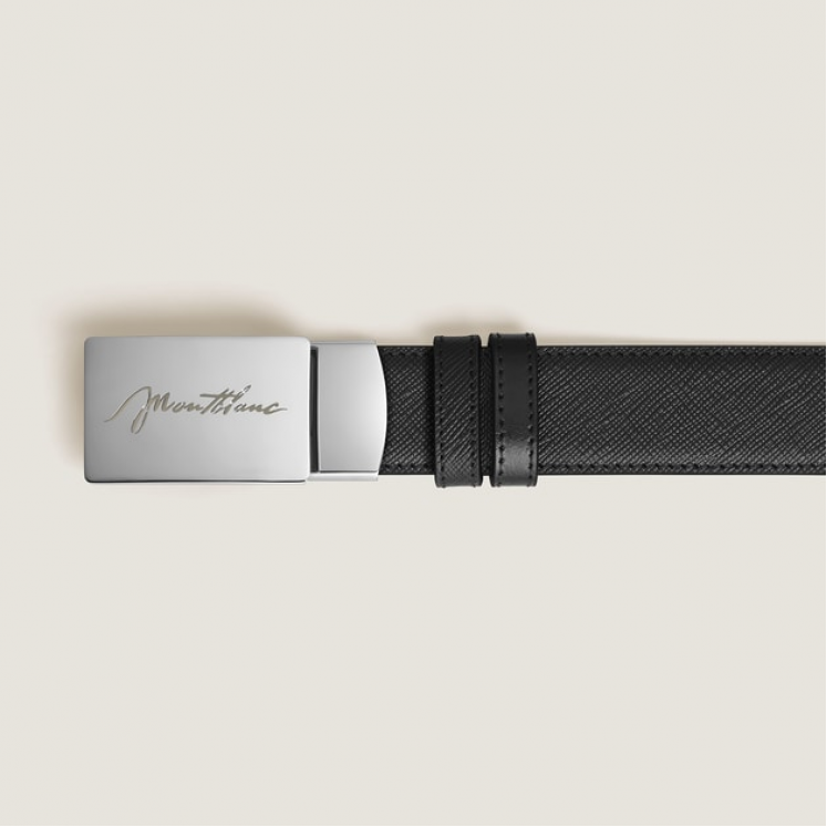Ceinture Réversible 30 mm en Cuir Sartorial avec Boucle Plaque