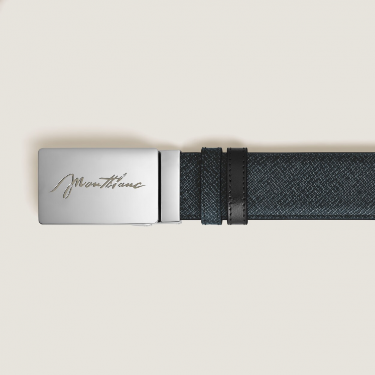 Ceinture Réversible 35 mm en Cuir Sartorial avec Boucle Plaque
