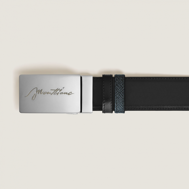 Ceinture Réversible 35 mm en Cuir Sartorial avec Boucle Plaque