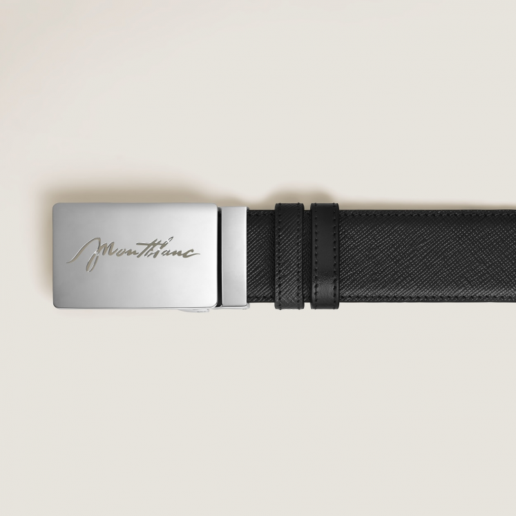 Ceinture Réversible 35 mm en Cuir Sartorial avec Boucle Plaque