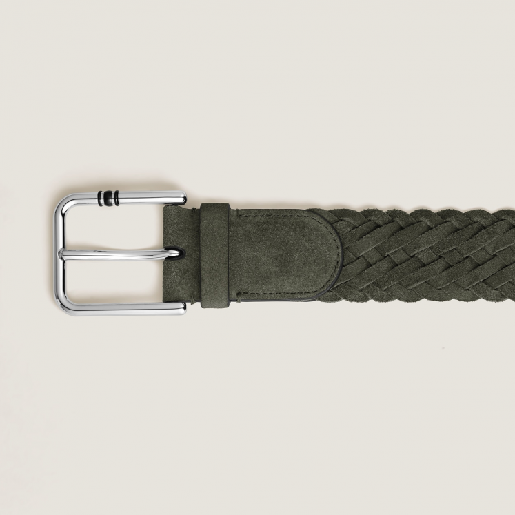 Ceinture 35 mm en Daim avec Boucle Carrée Meisterstück XL