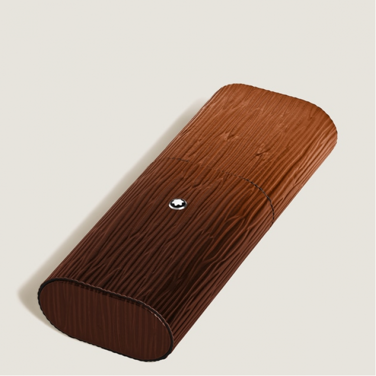 Étui pour 2 Instruments d'Écriture en Cuir Corteccia Sfumato