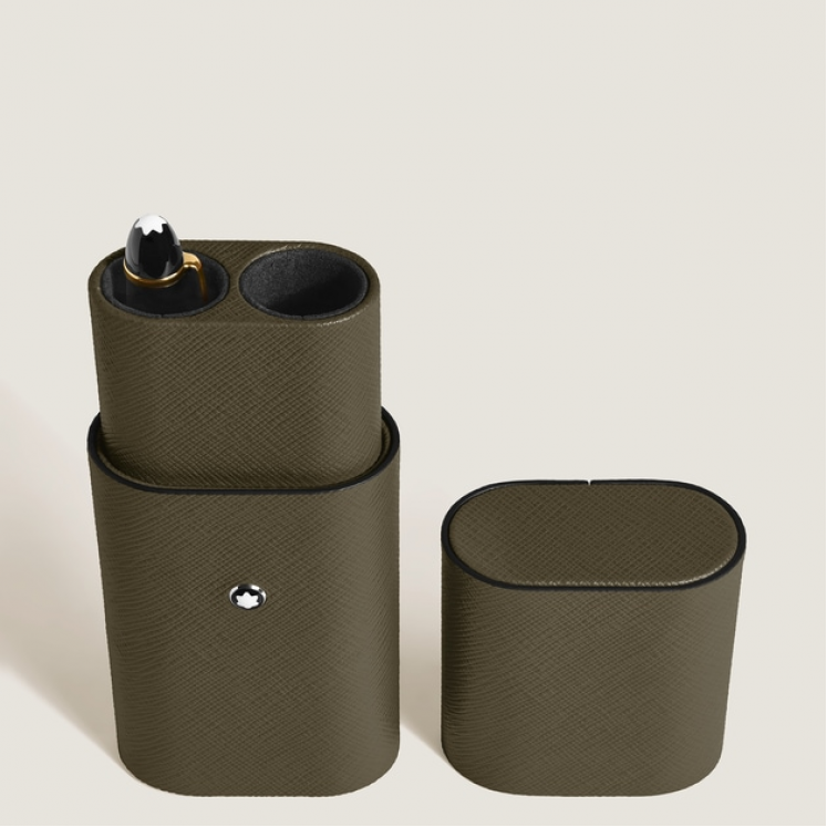 Étui pour 2 Instruments d'Écriture en Cuir Sartorial