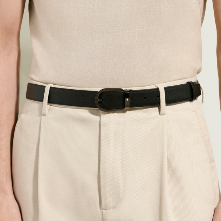 Ceinture Réversible Fer à Cheval 30 mm en Cuir Sartorial