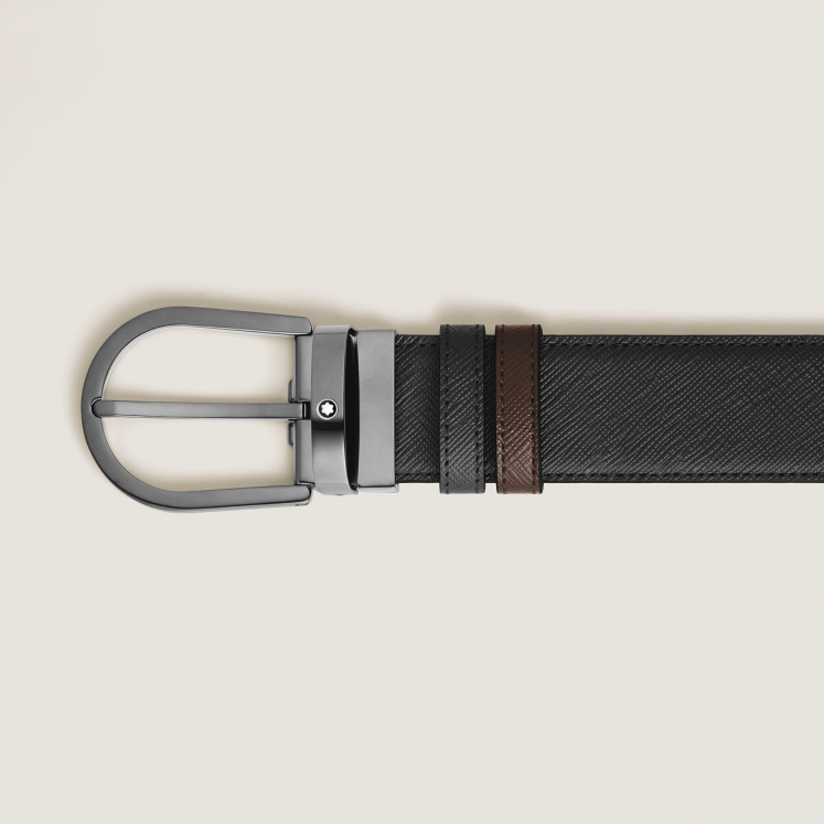 Ceinture Réversible Fer à Cheval 35 mm en Cuir Sartorial