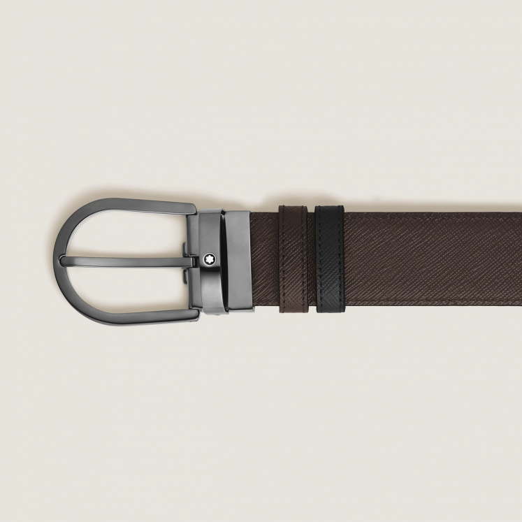 Ceinture Réversible Fer à Cheval 35 mm en Cuir Sartorial