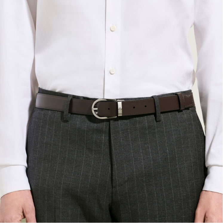 Ceinture Réversible Fer à Cheval 30 mm en Cuir Meisterstück