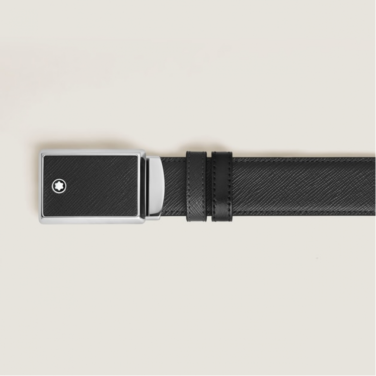 Ceinture Réversible 30 mm en Cuir Sartorial avec Boucle Plaque