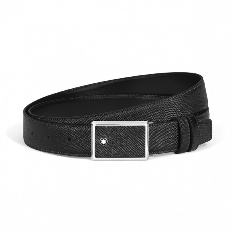 Ceinture Réversible 30 mm en Cuir Sartorial avec Boucle Plaque