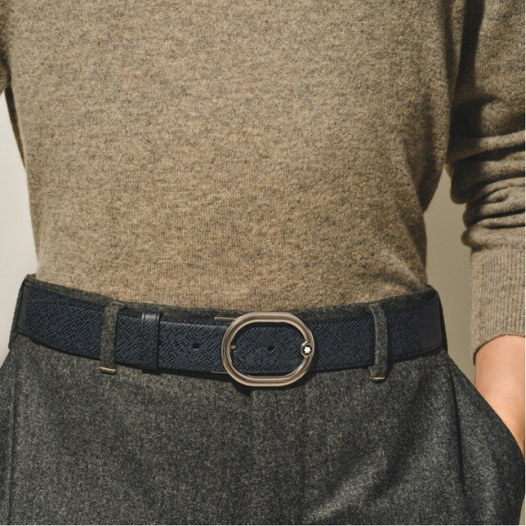 Ceinture Réversible Horseshoe 30 mm en Cuir Sartorial