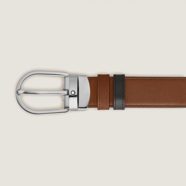 Ceinture Réversible Horseshoe 30 mm en Cuir Sartorial