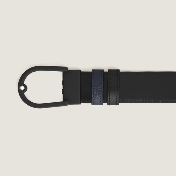 Ceinture Réversible Horseshoe 35 mm en Cuir Grainé