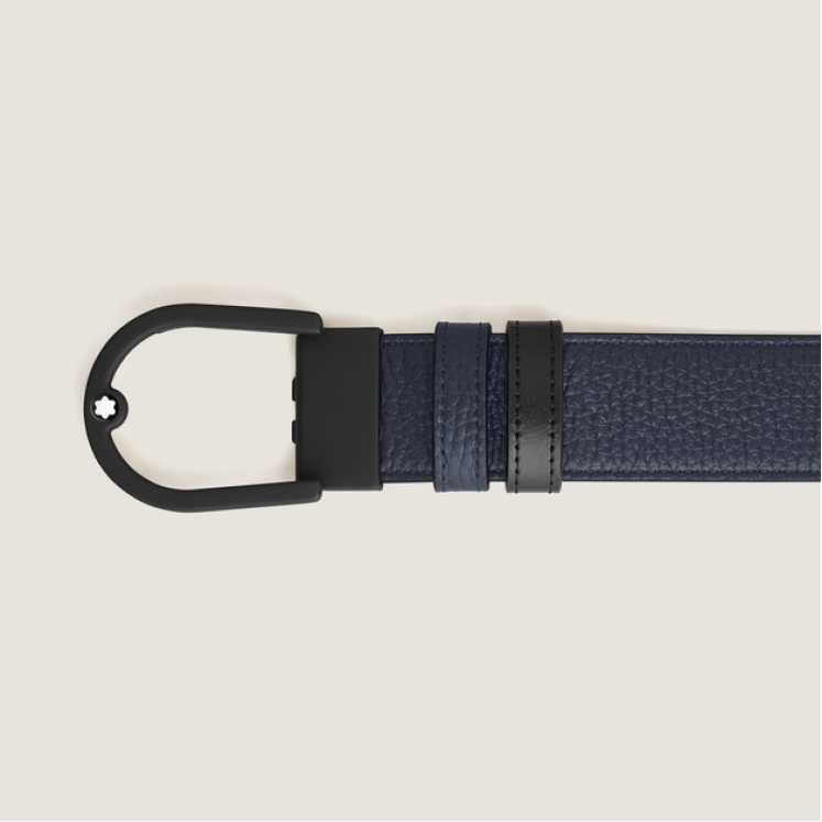 Ceinture Réversible Horseshoe 35 mm en Cuir Grainé