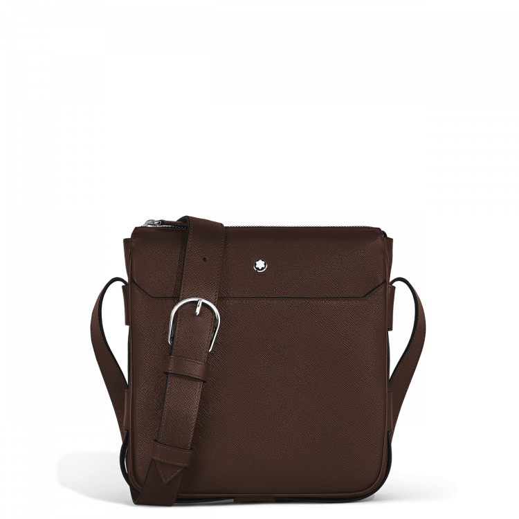 Sac Messenger Vertical en Cuir Sartorial