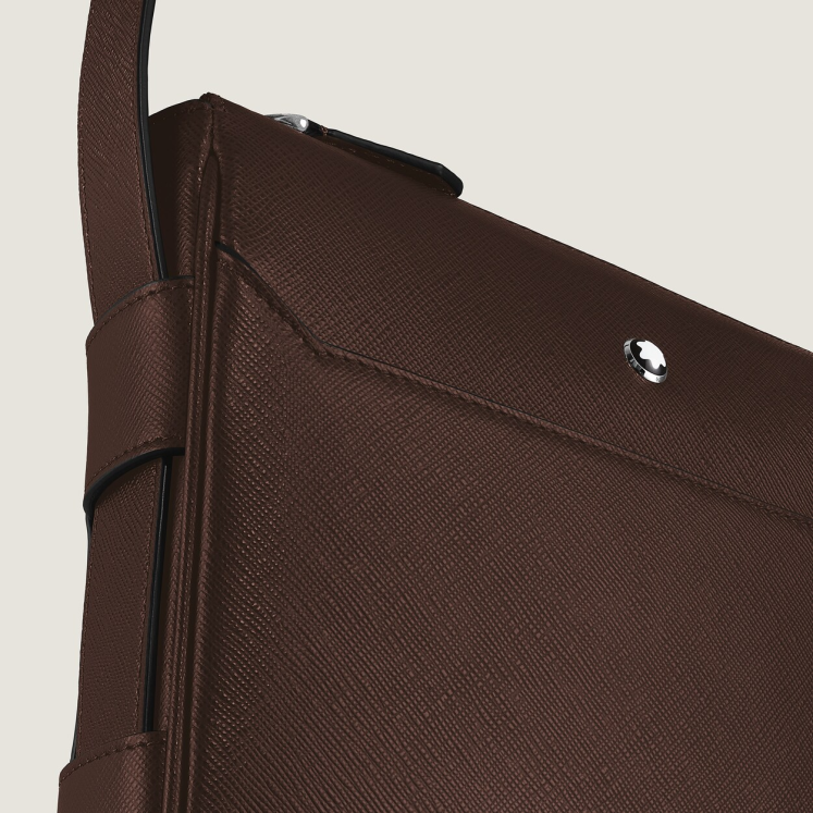 Sac Messenger Vertical en Cuir Sartorial
