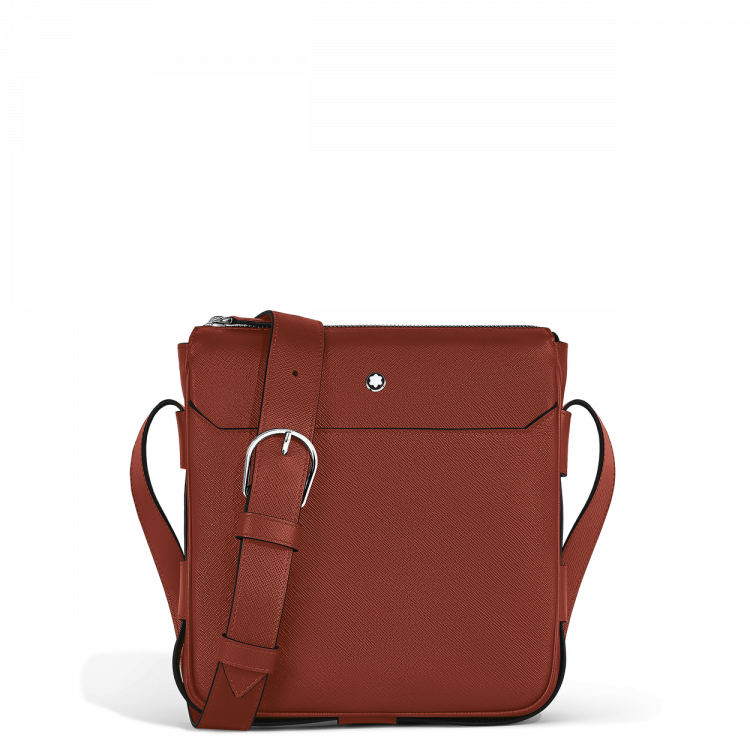 Sac Messenger Vertical en Cuir Sartorial