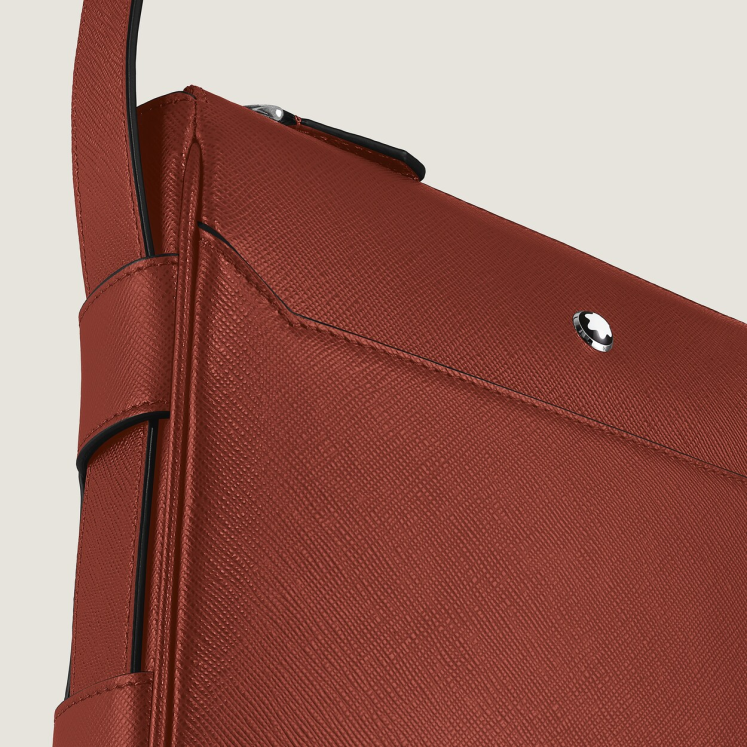 Sac Messenger Vertical en Cuir Sartorial