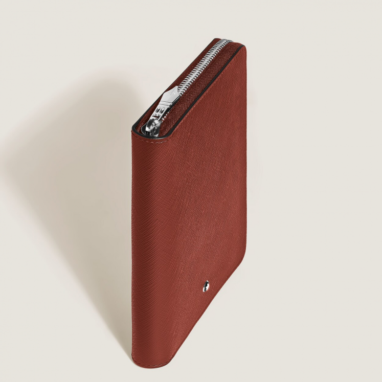 Étui pour 5 Instruments d'Écriture Zippé en Cuir Sartorial