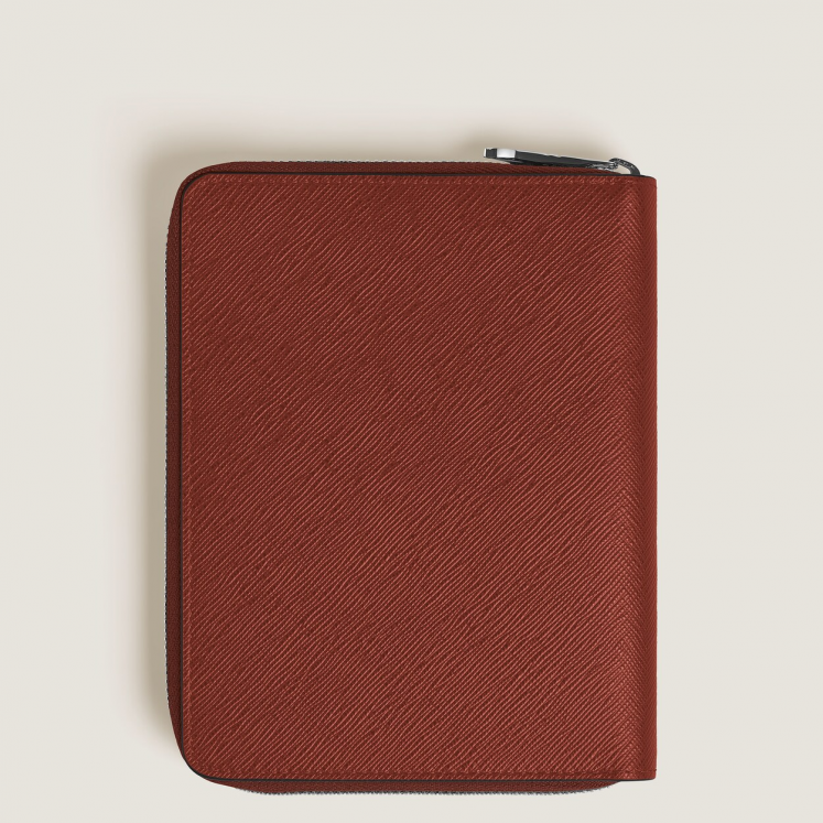 Étui pour 5 Instruments d'Écriture Zippé en Cuir Sartorial