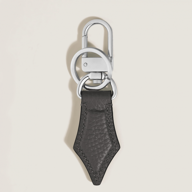 Porte-Clés Plume en Cuir Sartorial