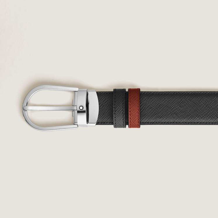 Ceinture Réversible Horseshoe 30 mm en Cuir Sartorial