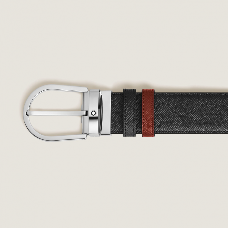 Ceinture Réversible Fer à Cheval 35 mm en Cuir Sartorial