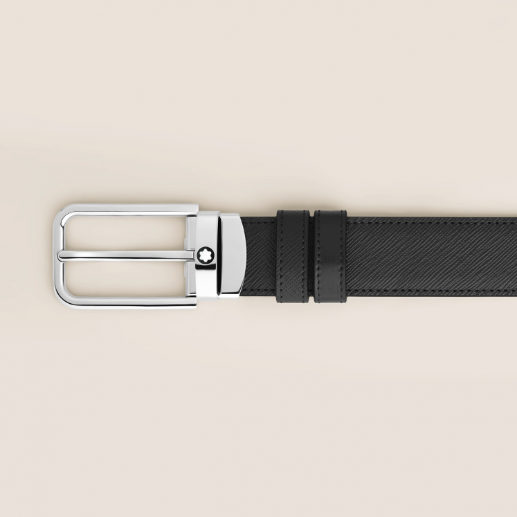 Ceinture Réversible 30 mm à boucle Rectangulaire en Cuir Sartorial