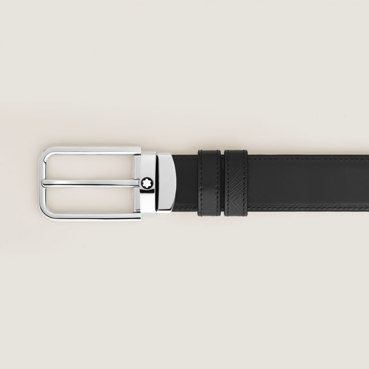 Ceinture Réversible 30 mm à boucle Rectangulaire en Cuir Sartorial