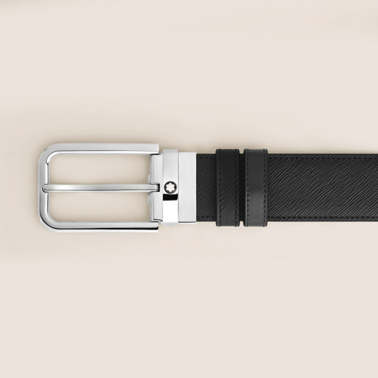 Ceinture Réversible 35 mm à boucle Rectangulaire en Cuir Sartorial