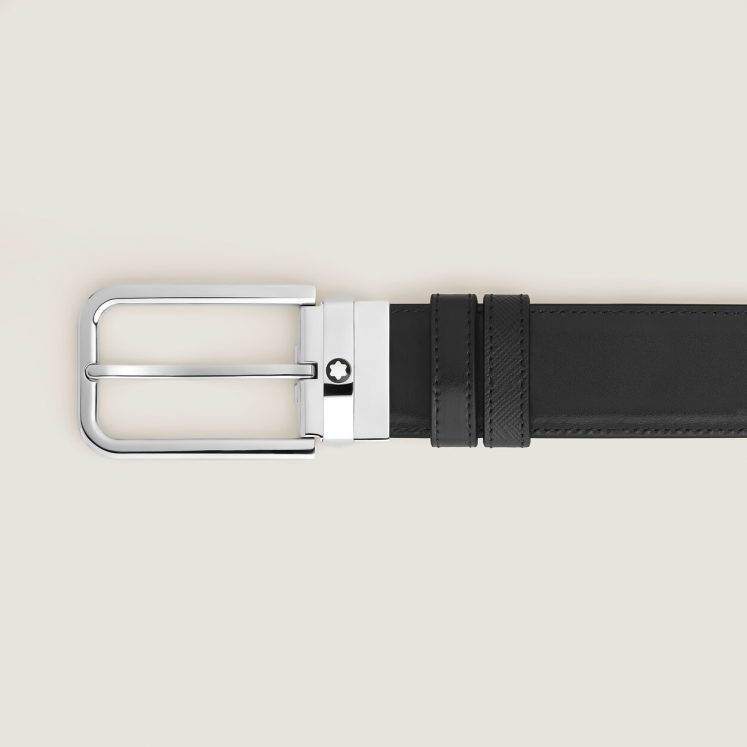Ceinture Réversible 35 mm à boucle Rectangulaire en Cuir Sartorial