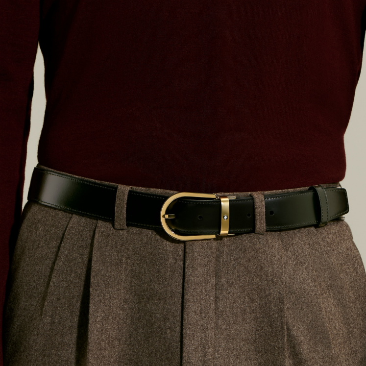 Ceinture Réversible Fer à Cheval 35 mm en Cuir Meisterstück