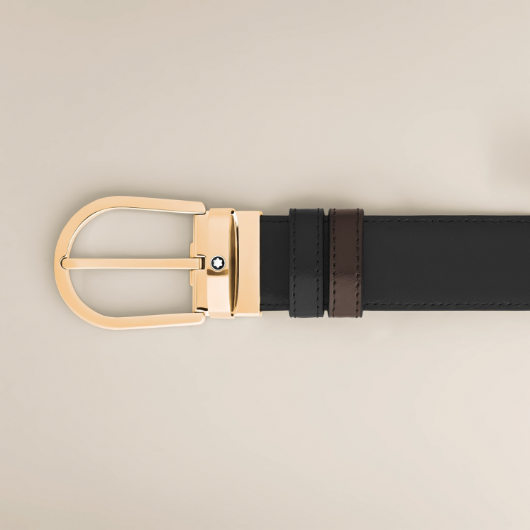 Ceinture Réversible Fer à Cheval 35 mm en Cuir Meisterstück