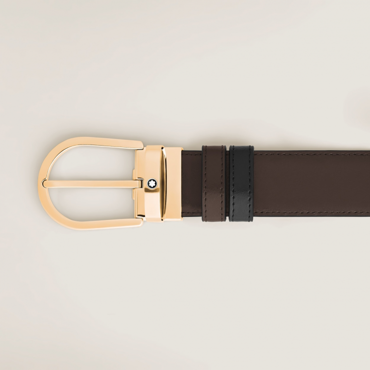 Ceinture Réversible Fer à Cheval 35 mm en Cuir Meisterstück