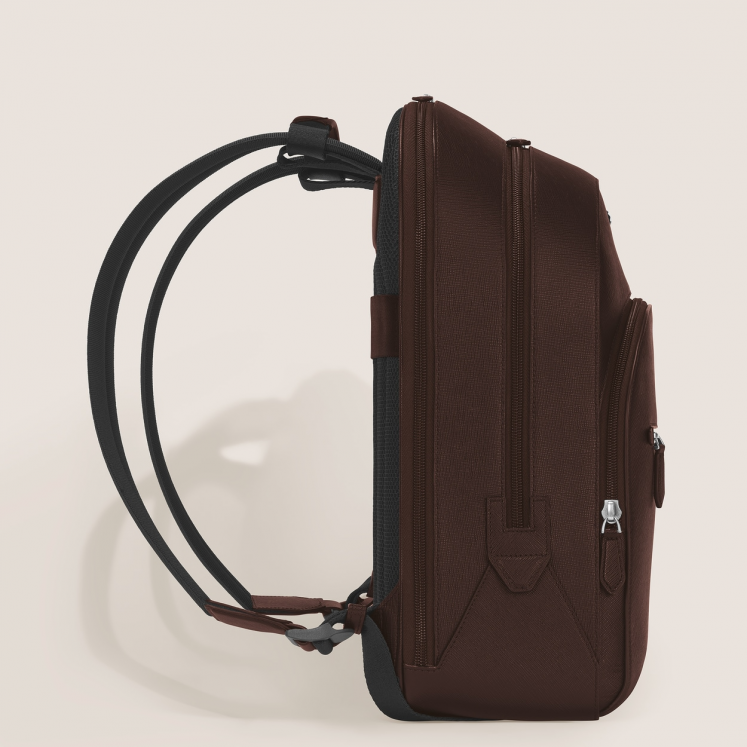 Sac à Dos Grand Modèle avec 3 Compartiments en Cuir Sartorial