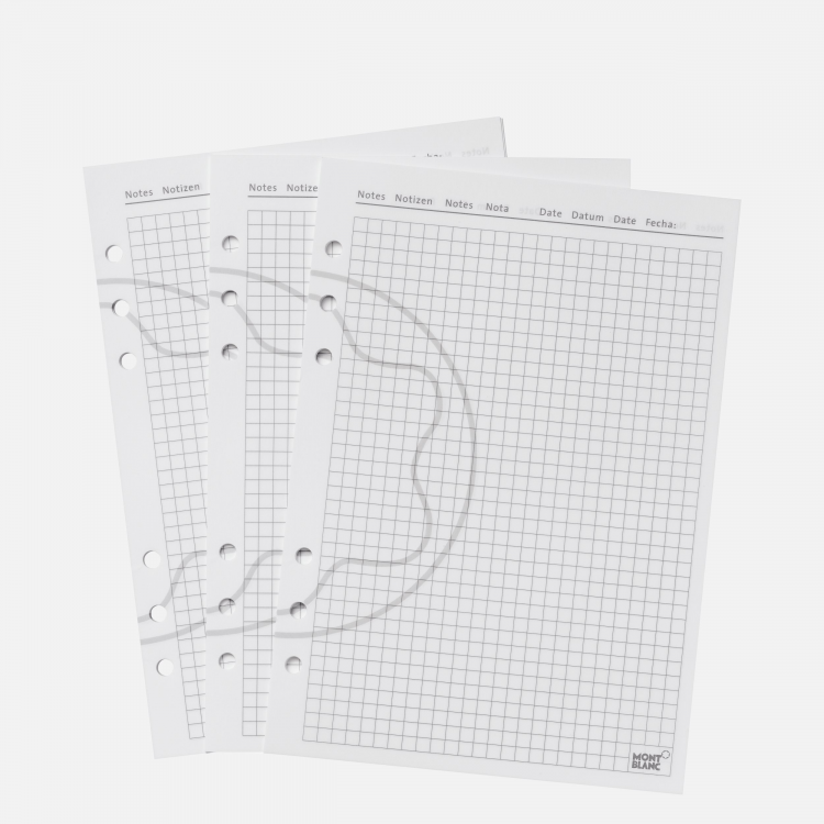 Pages à petits carreaux grand format