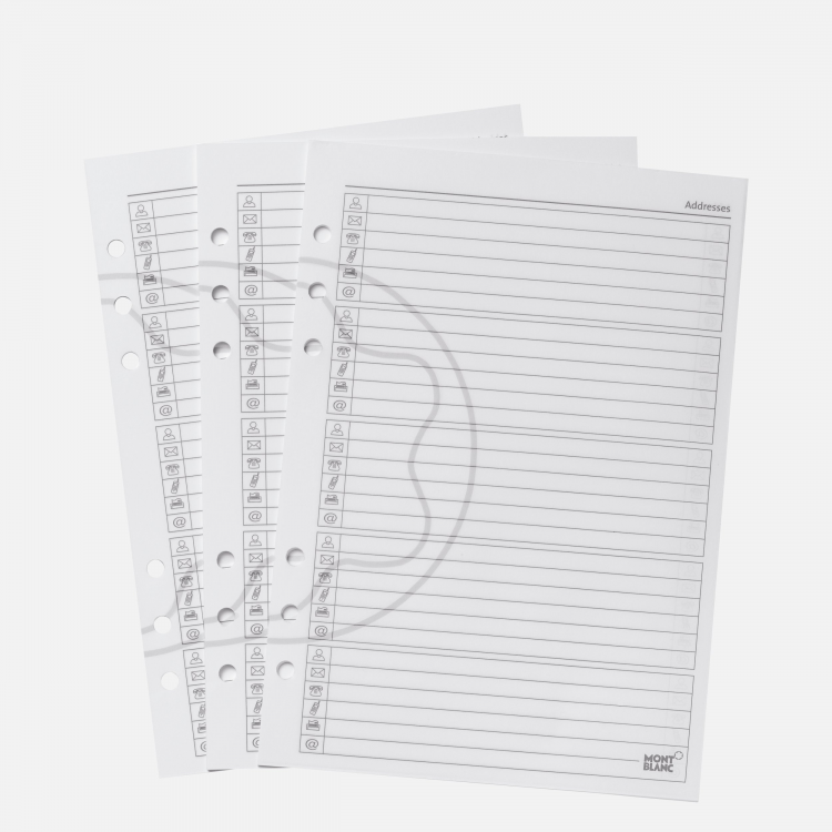 Pages d'adresses - répertoire grand format