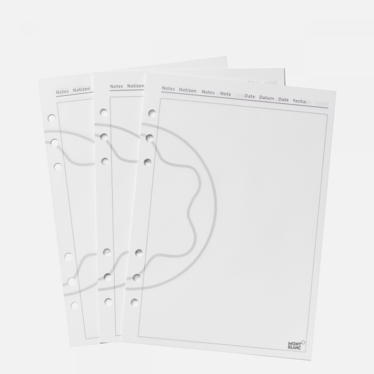 Pages de notes blanches